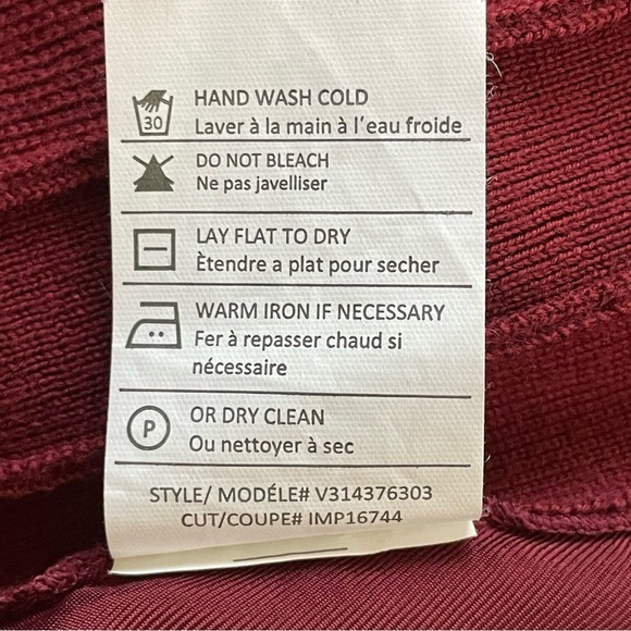 Vince | Red Mixed Media Sweater Dress New - Picture 10 of 10